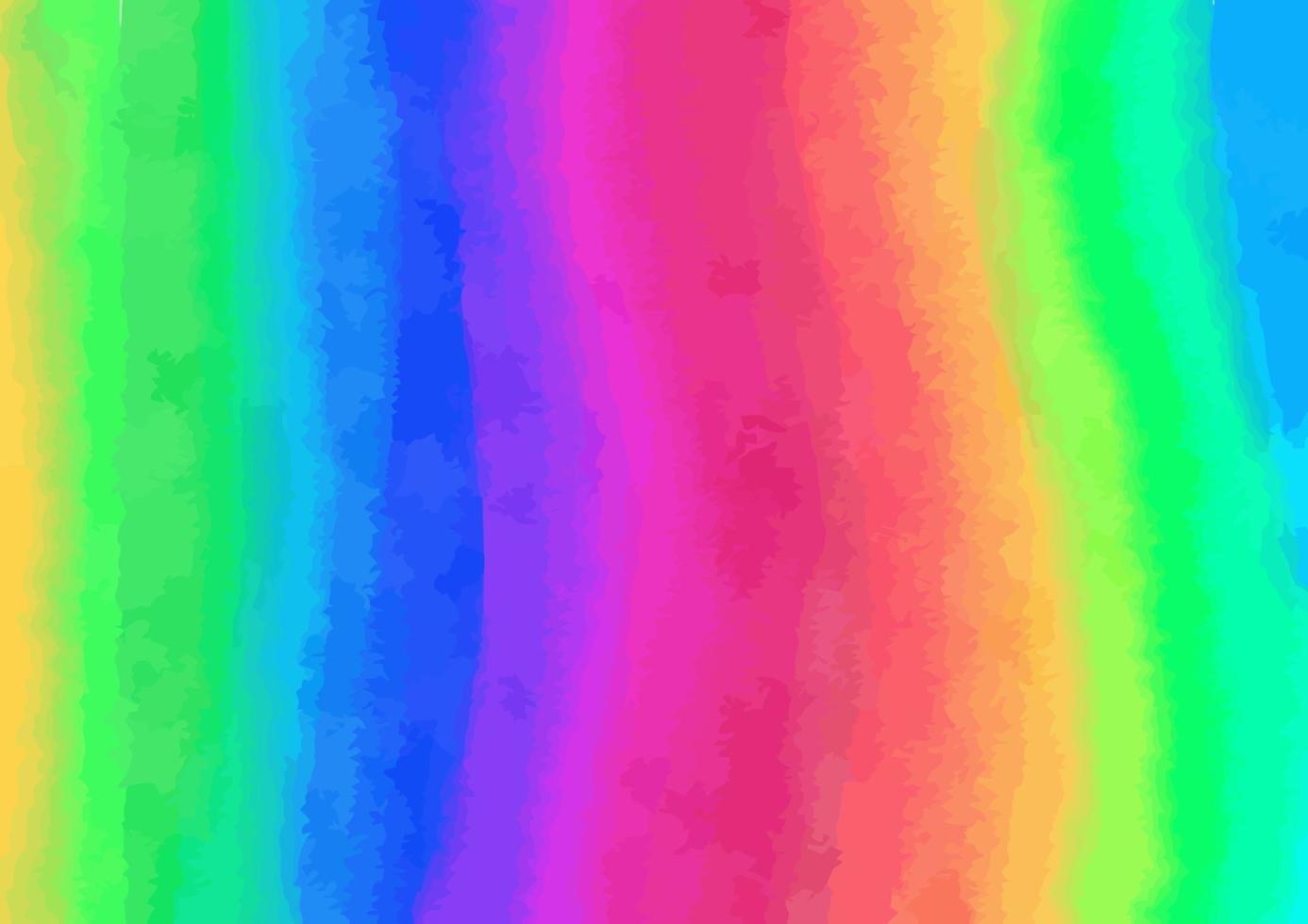 textura de arte de acuarela de arco iris vector