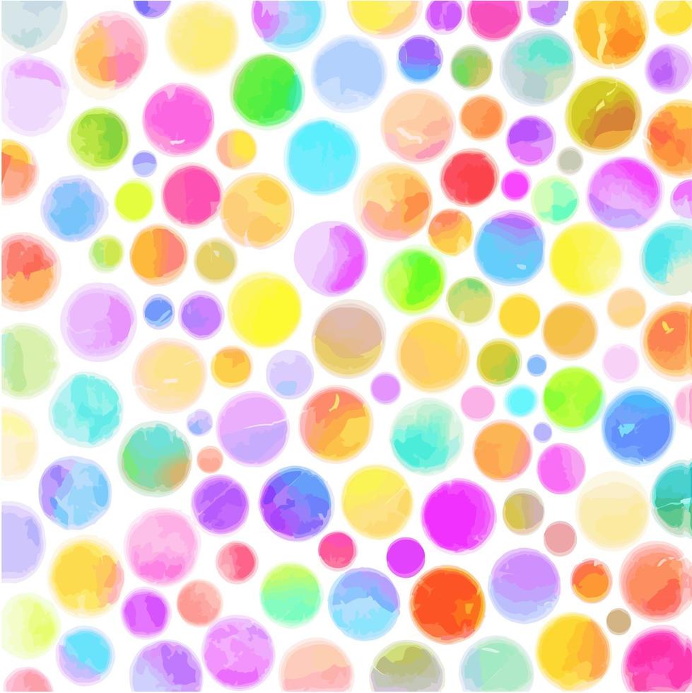 Watercolor Polka Dot Pattern vector