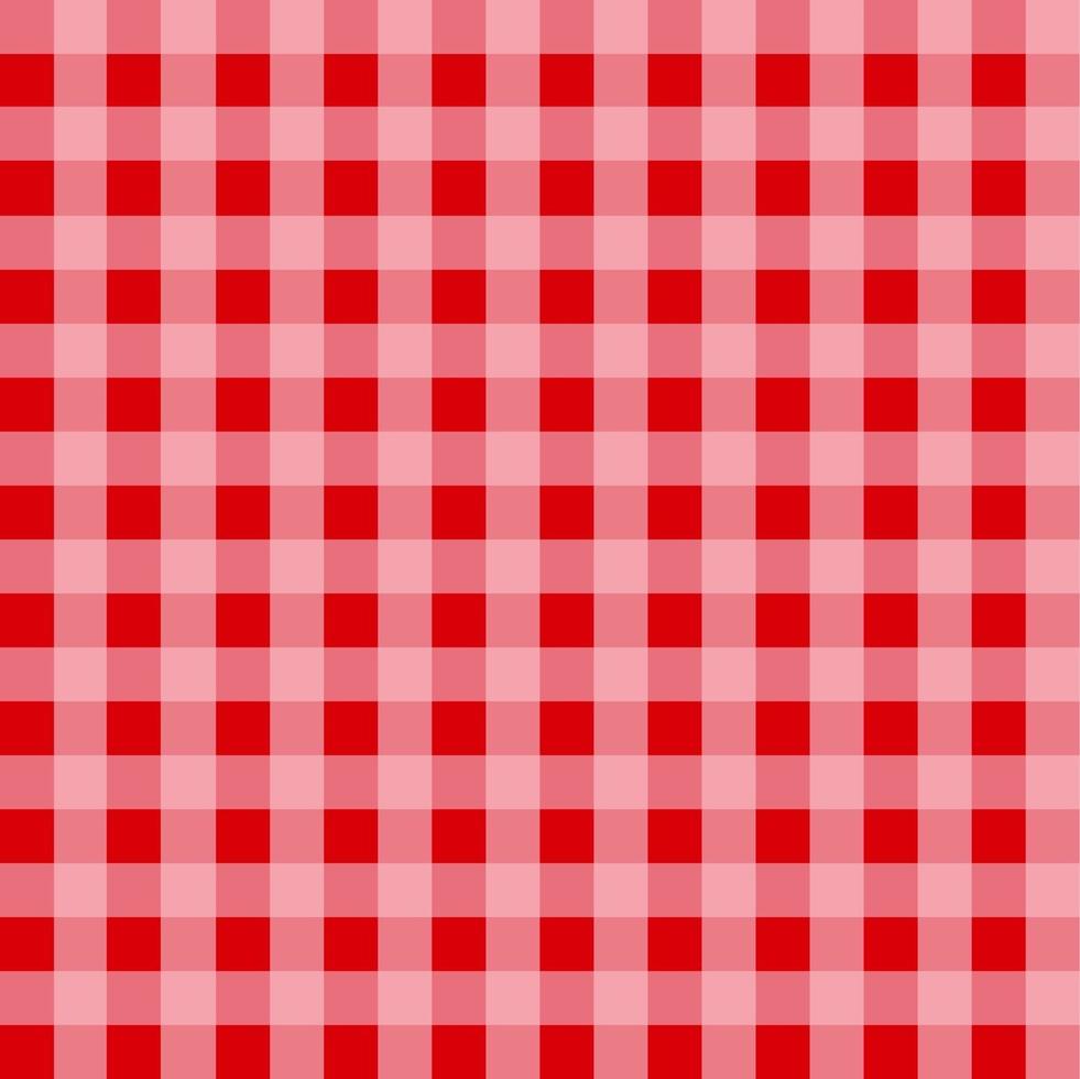Red Gingham Tablecloth Pattern vector