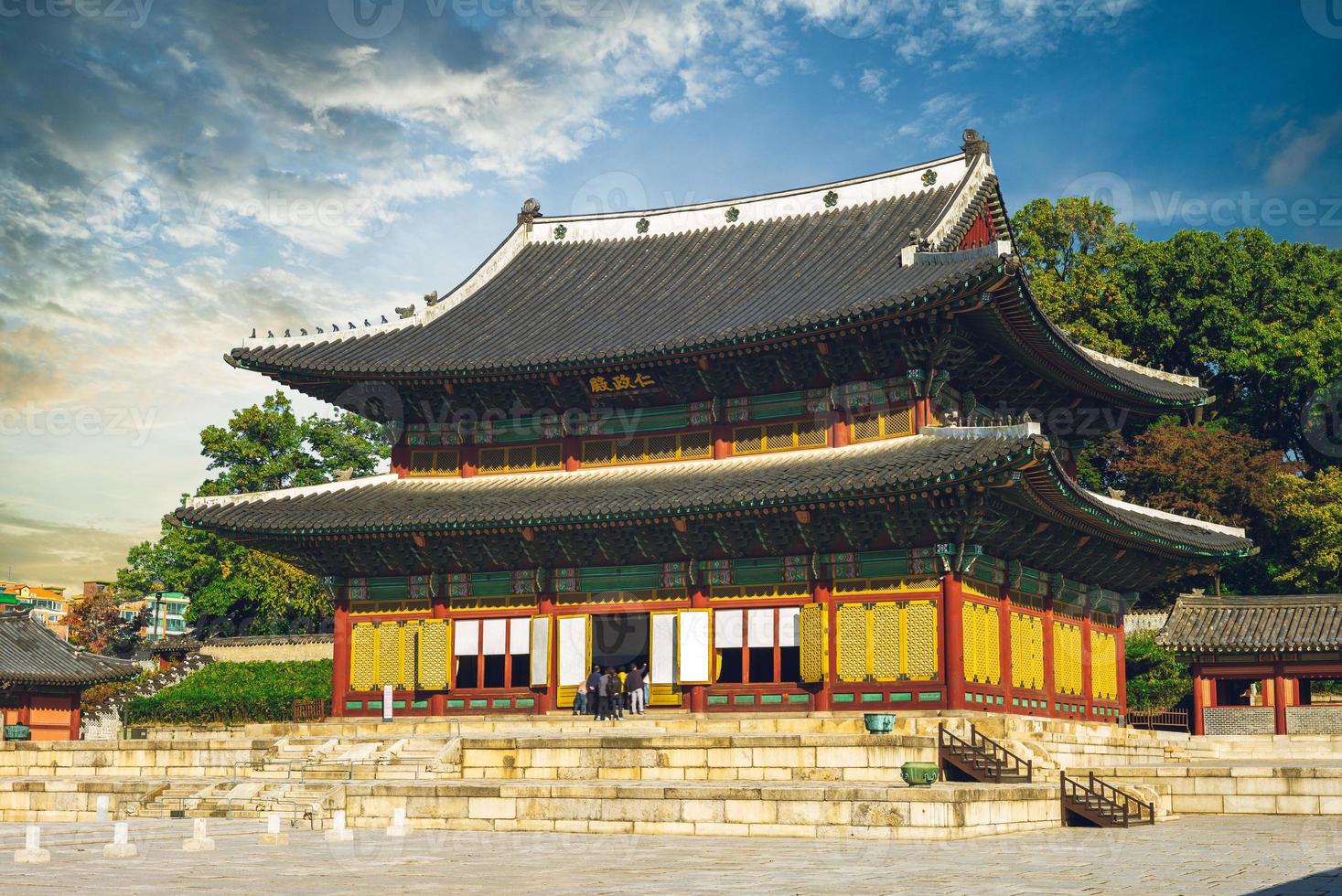 Injeongjeon, Main Hall of Changdeokgung, Seoul, South Korea photo