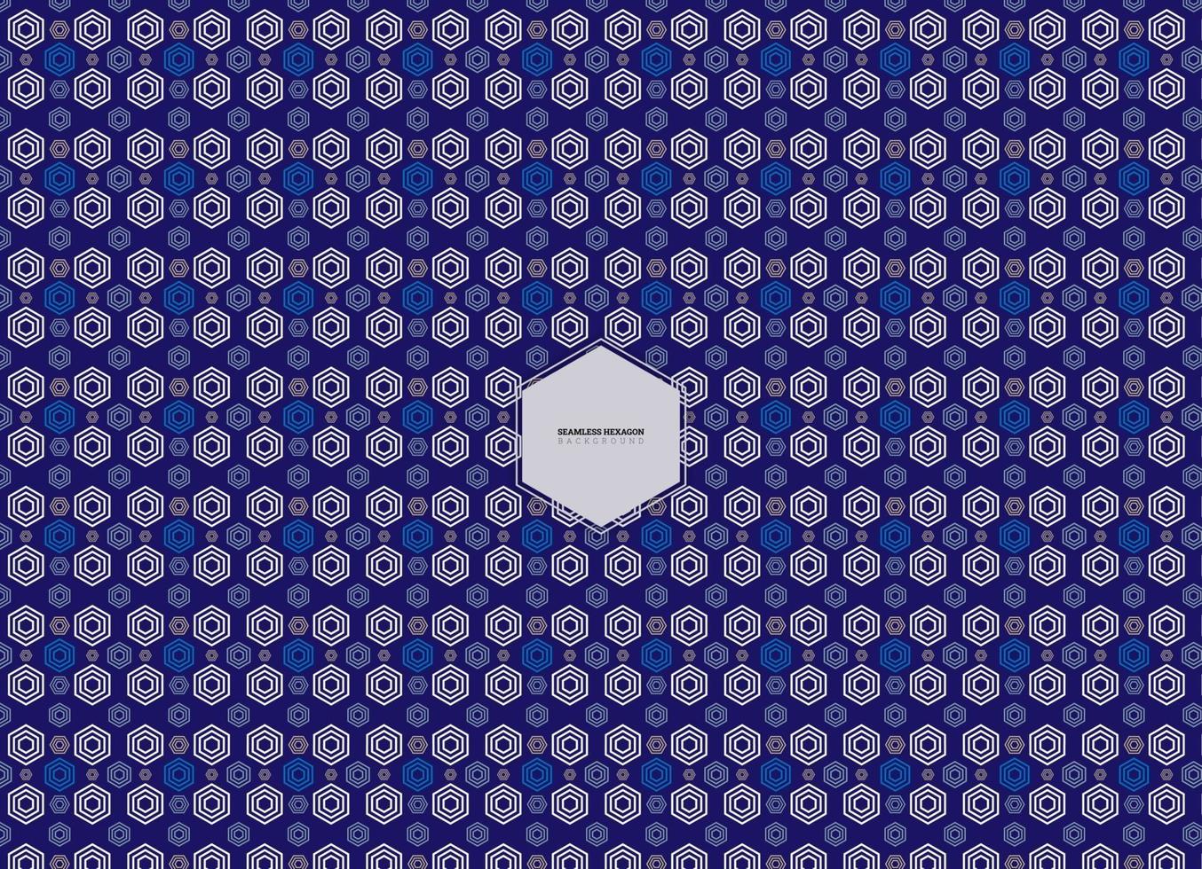 seamless hexagon background design vector