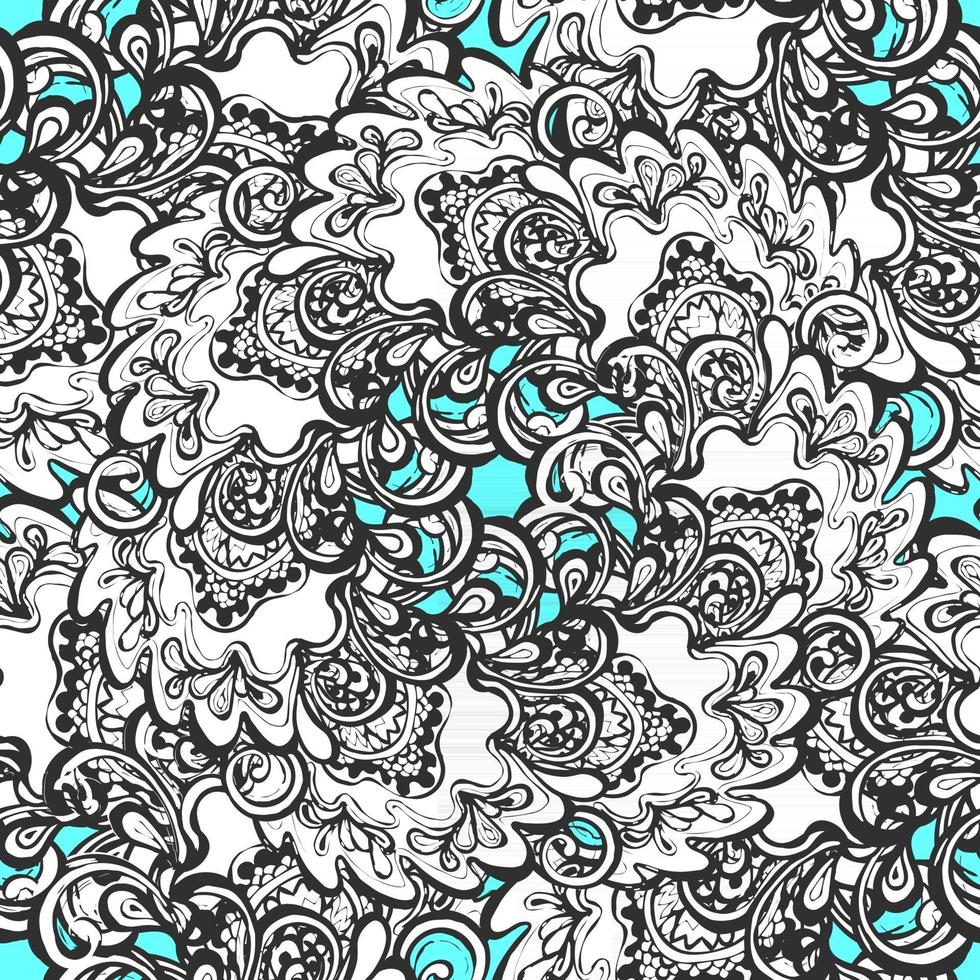 Modelo inconsútil de la elegancia abstracta con el fondo floral. se puede utilizar para papel tapiz, rellenos de patrones, fondo de páginas web, texturas superficiales, impresión textil, papel de regalo vector