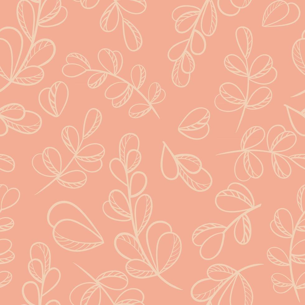 Seamless pattern with sheets vector illustration