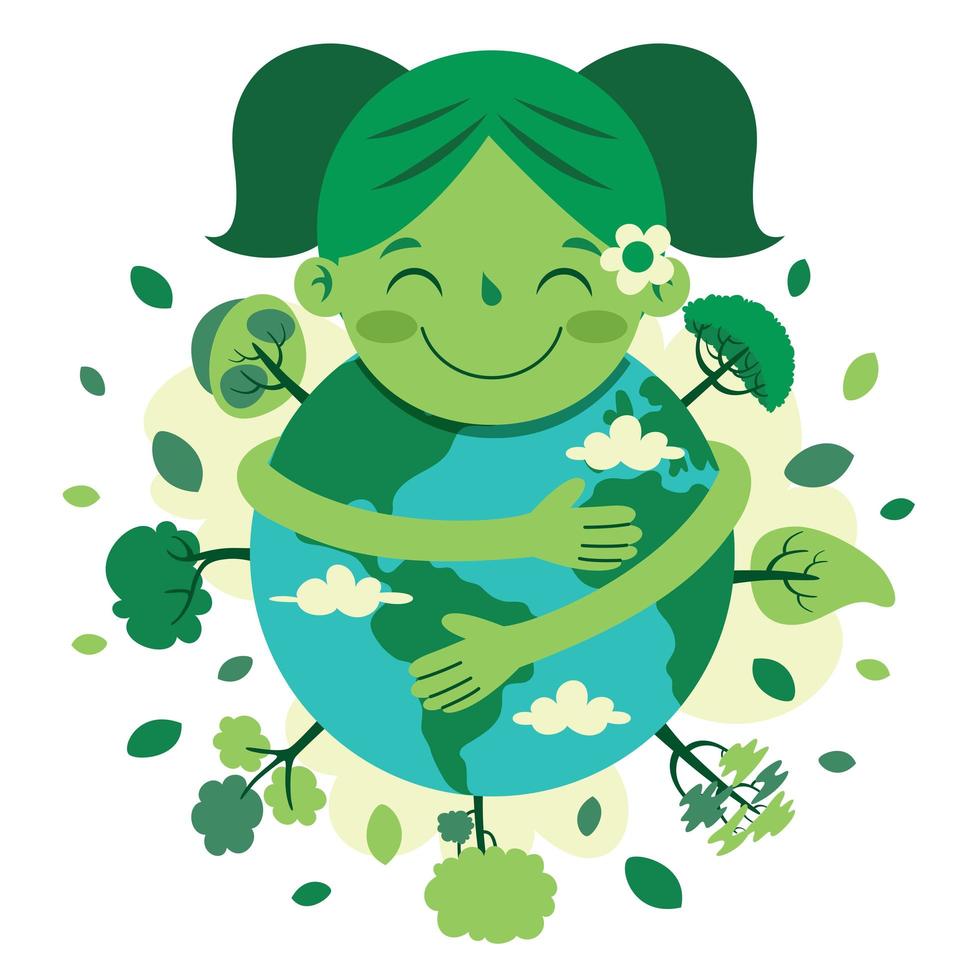 Concept Of Mother Earth Day vector