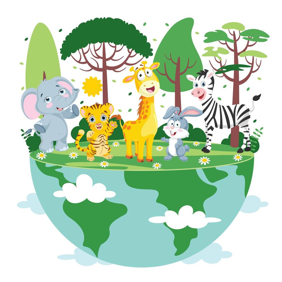 Concept Of Mother Earth Day vector
