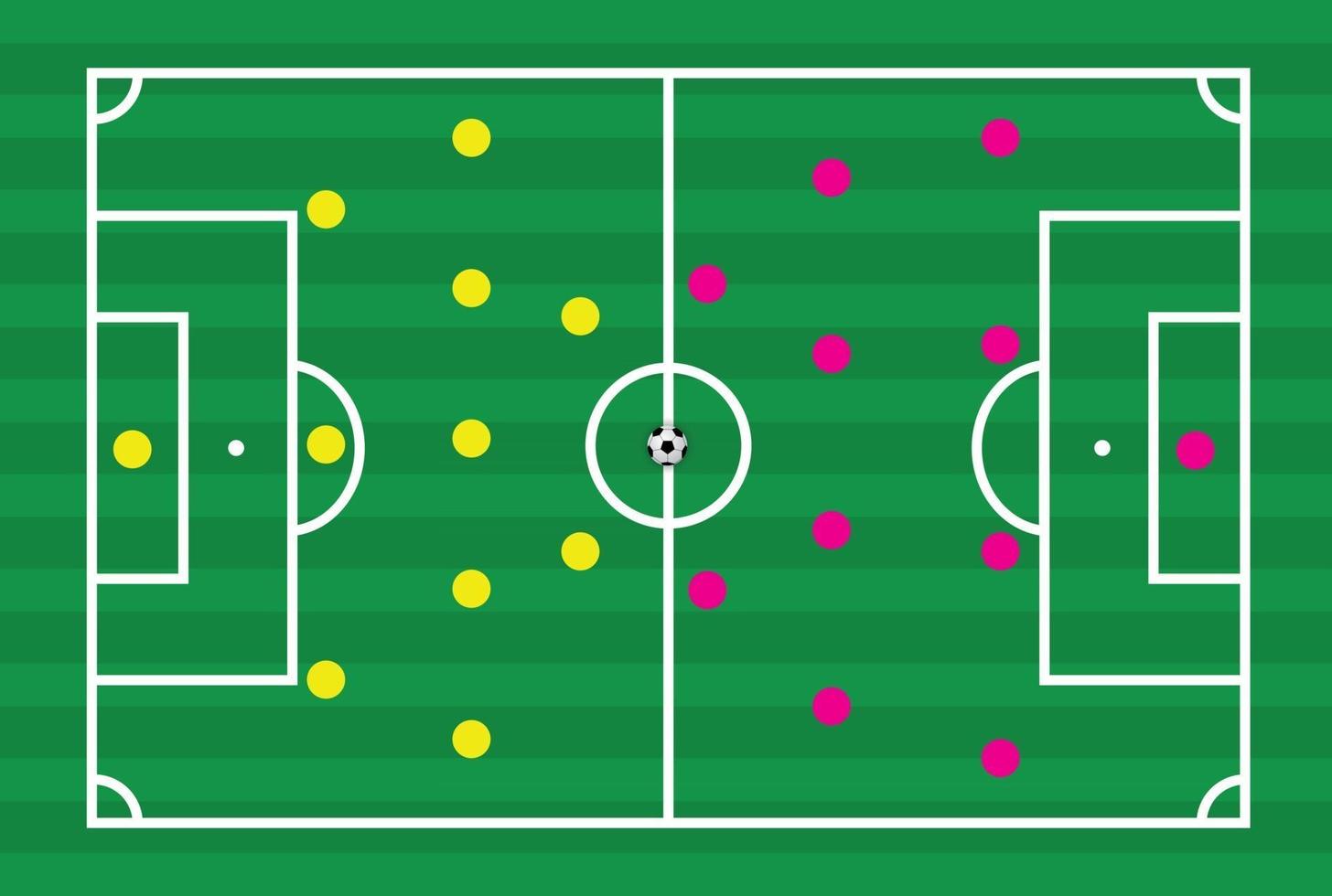 football and Soccer green field, vector design