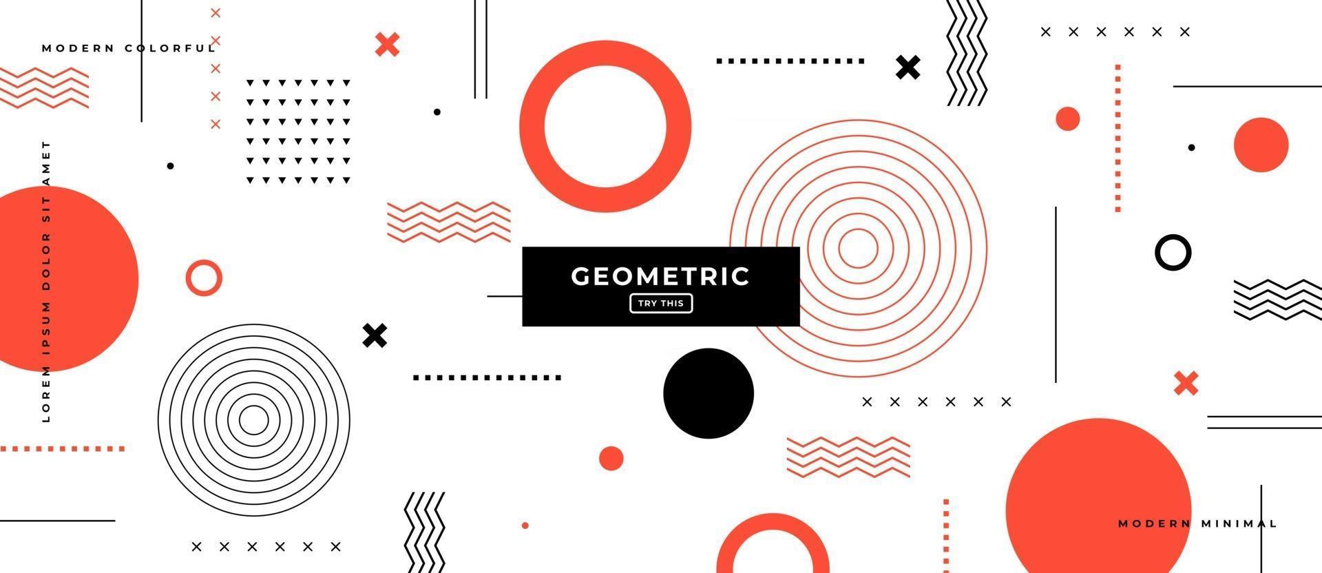 Fondo de formas geométricas de estilo memphis. vector