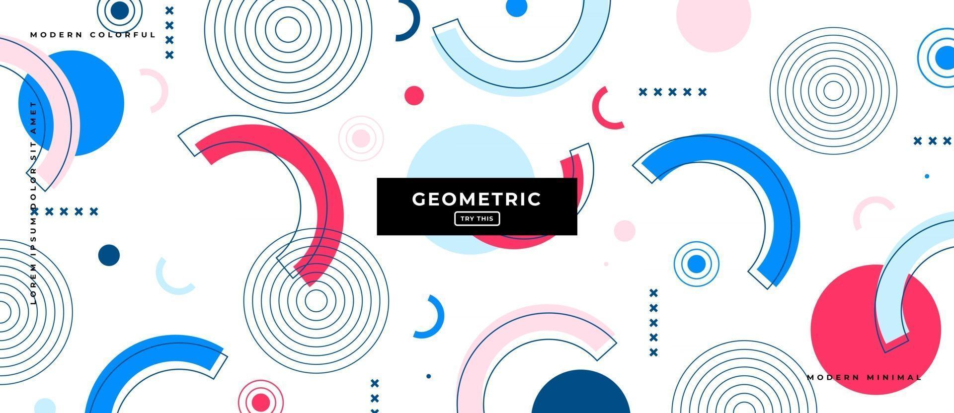 Geometric Shapes Background Design. vector