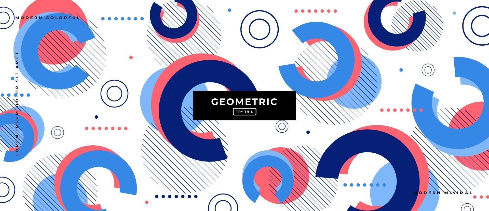 Geometric Shapes in White Background. vector