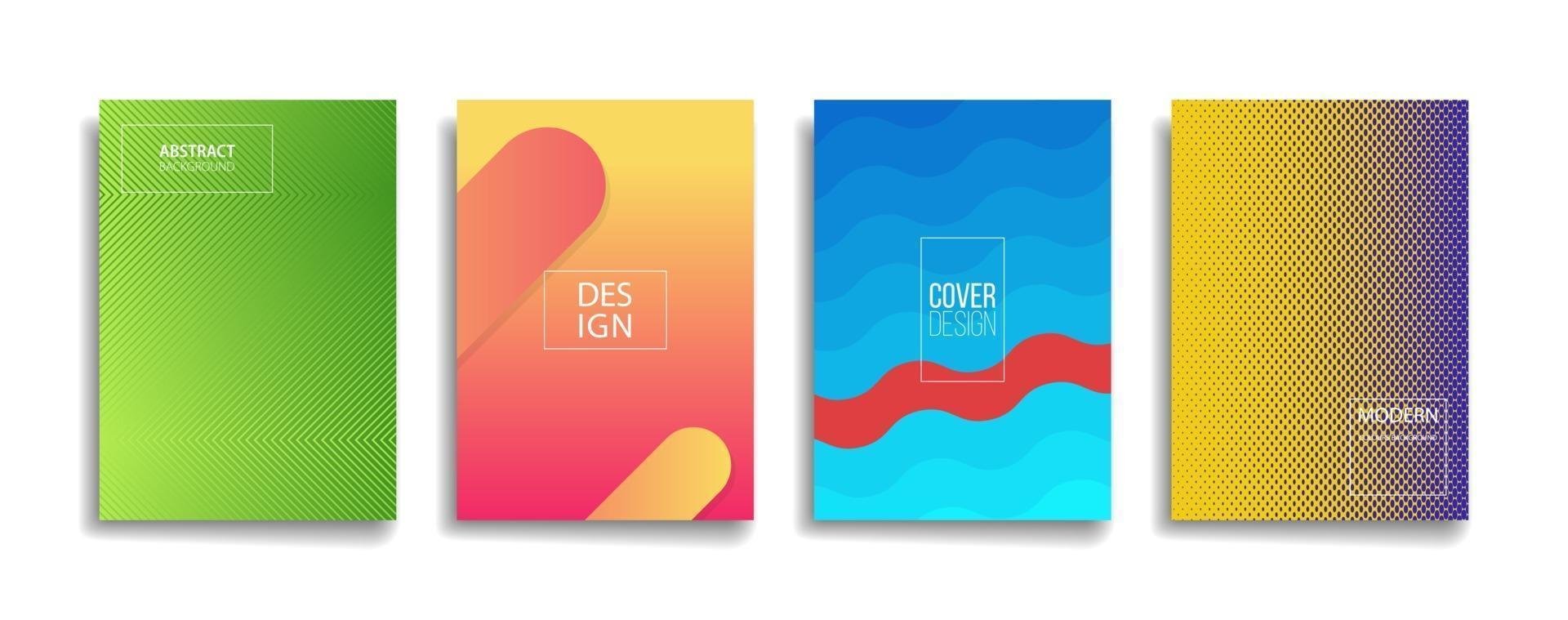 bright gradient color abstract line pattern background vector
