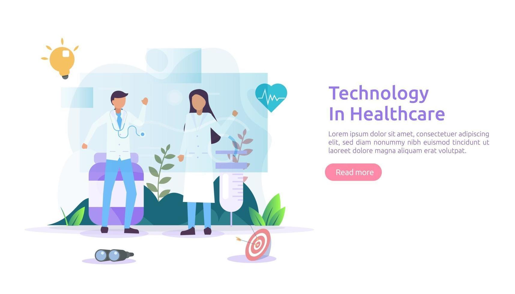 Telemedicine healthcare services concept. online consultation treatment with doctor using app. innovative medical diagnosis technology. flat vector illustration for web page and mobile website