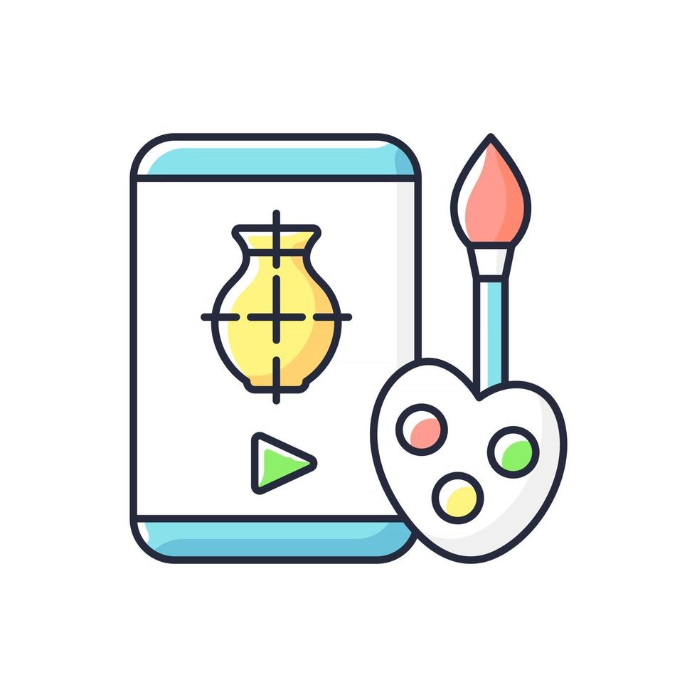 Download Drawing tutorials RGB color icon. Art class. E learning for painting. School for studying ...