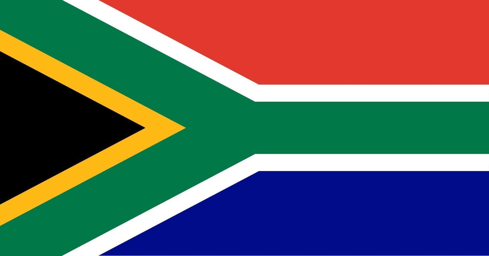 Vector Image Of The National Flag Of The Republic Of South Africa