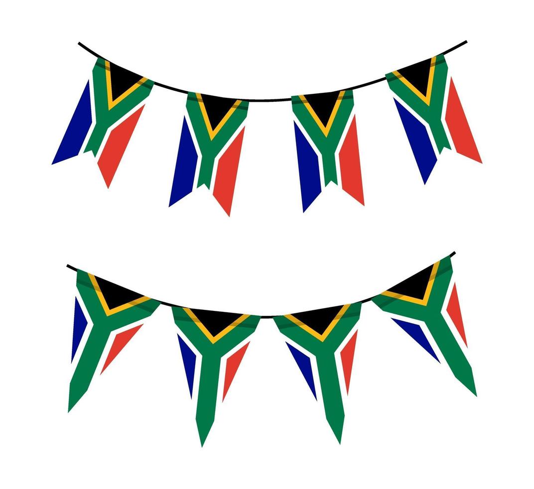 Vector Image Of The National Flag Of The Republic Of South Africa