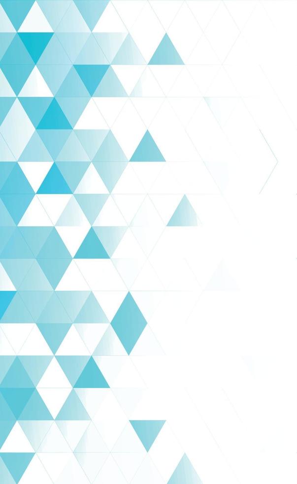 Abstract blue panoramic background made of triangles - Vector