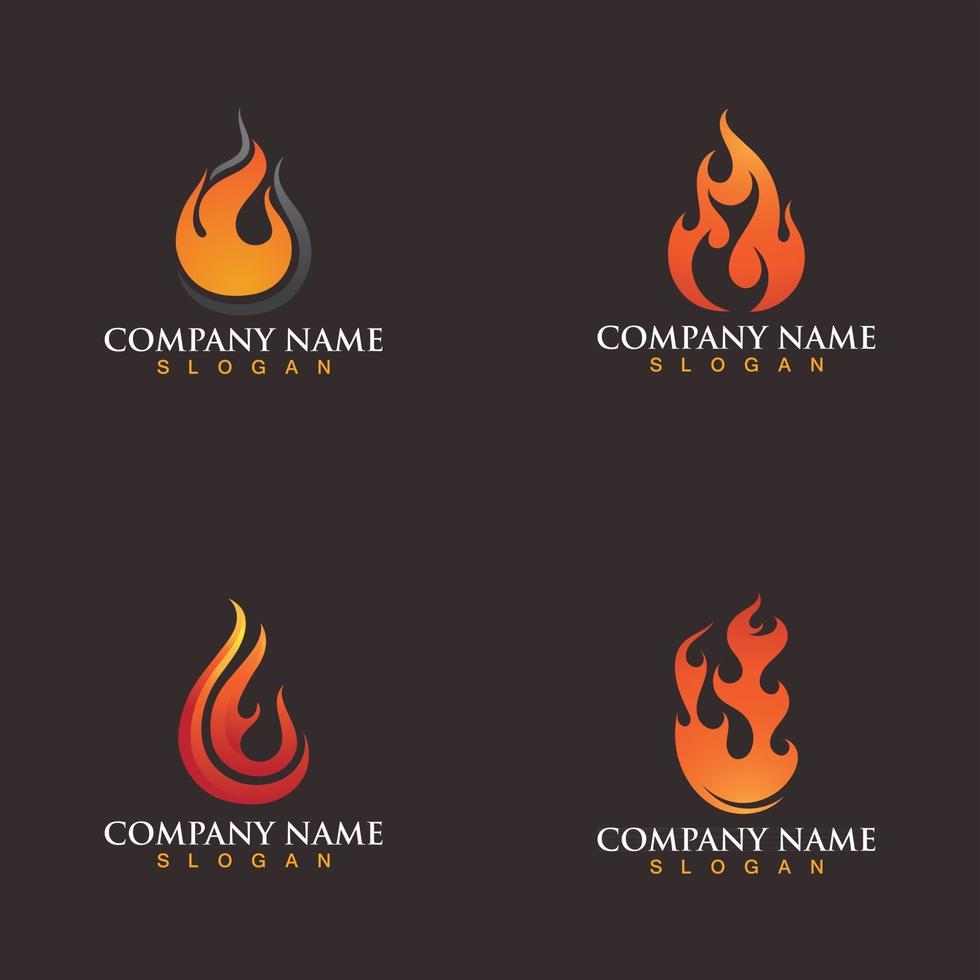 diseño de ilustración de vector de logotipo de fuego