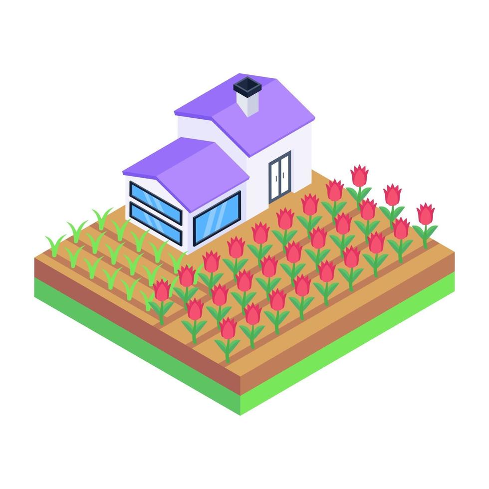 Tulips Flower Garden vector