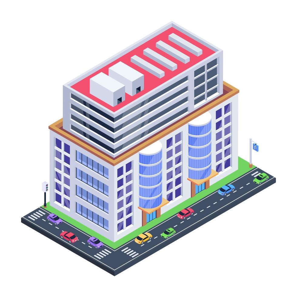 Shopping and Building Center vector