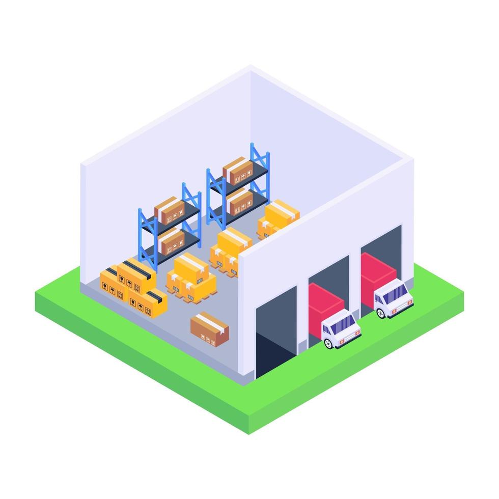 Depot and  Storehouse vector