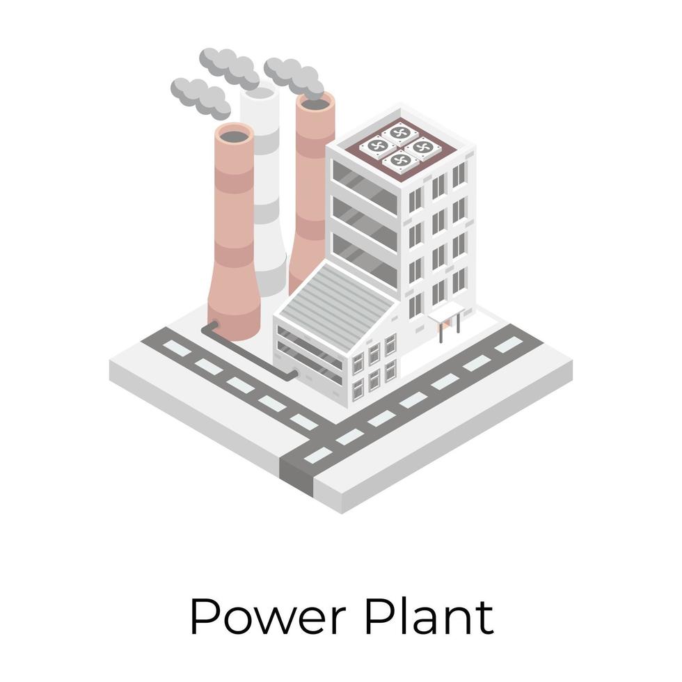 unidad de planta de energía vector