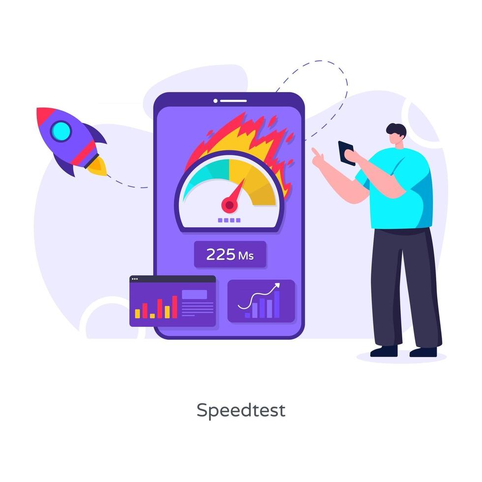 Phone Speed Test vector