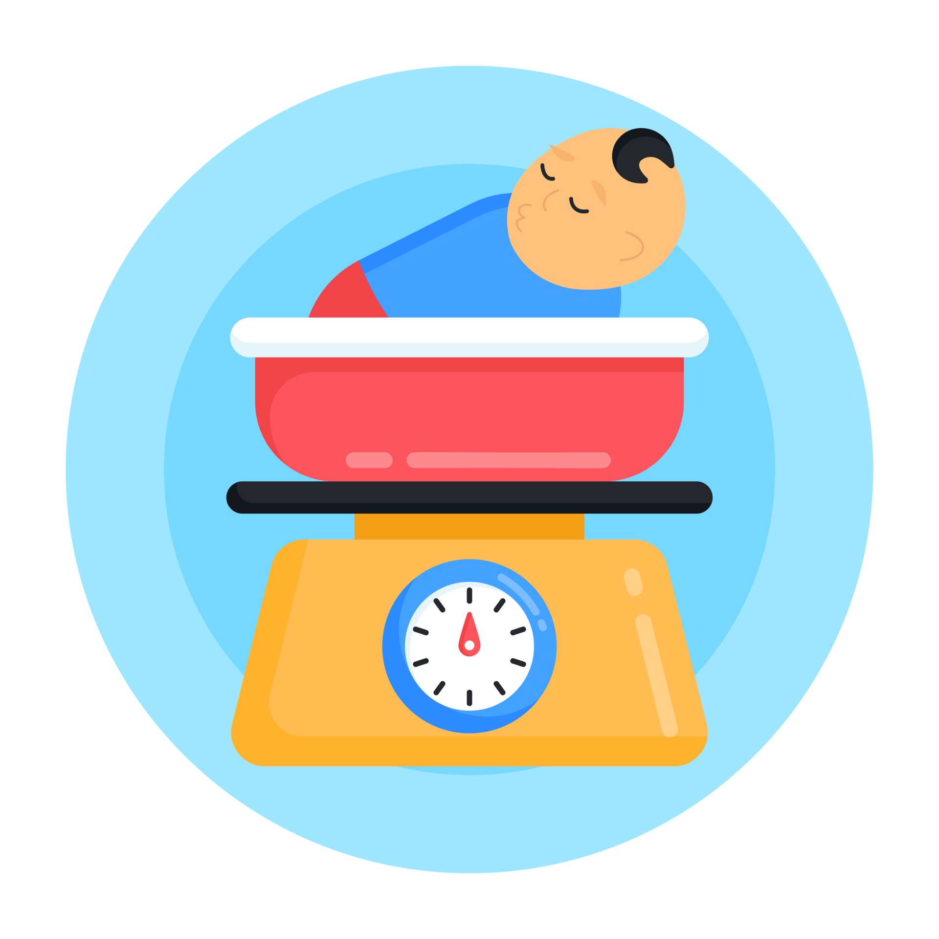 Download Baby Weight Machine 2875560 Vector Art at Vecteezy