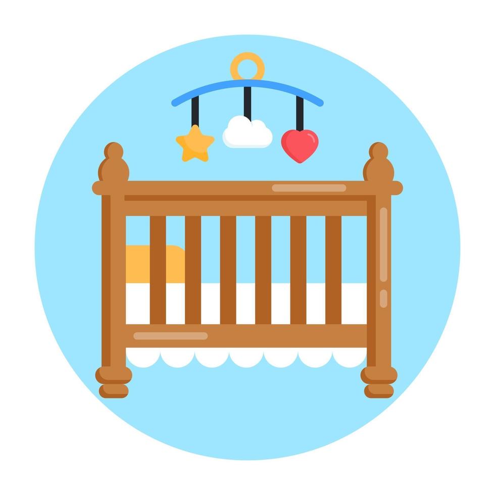 Cradle Baby Cot vector