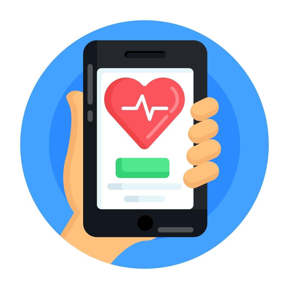 Online Heart Checkup vector