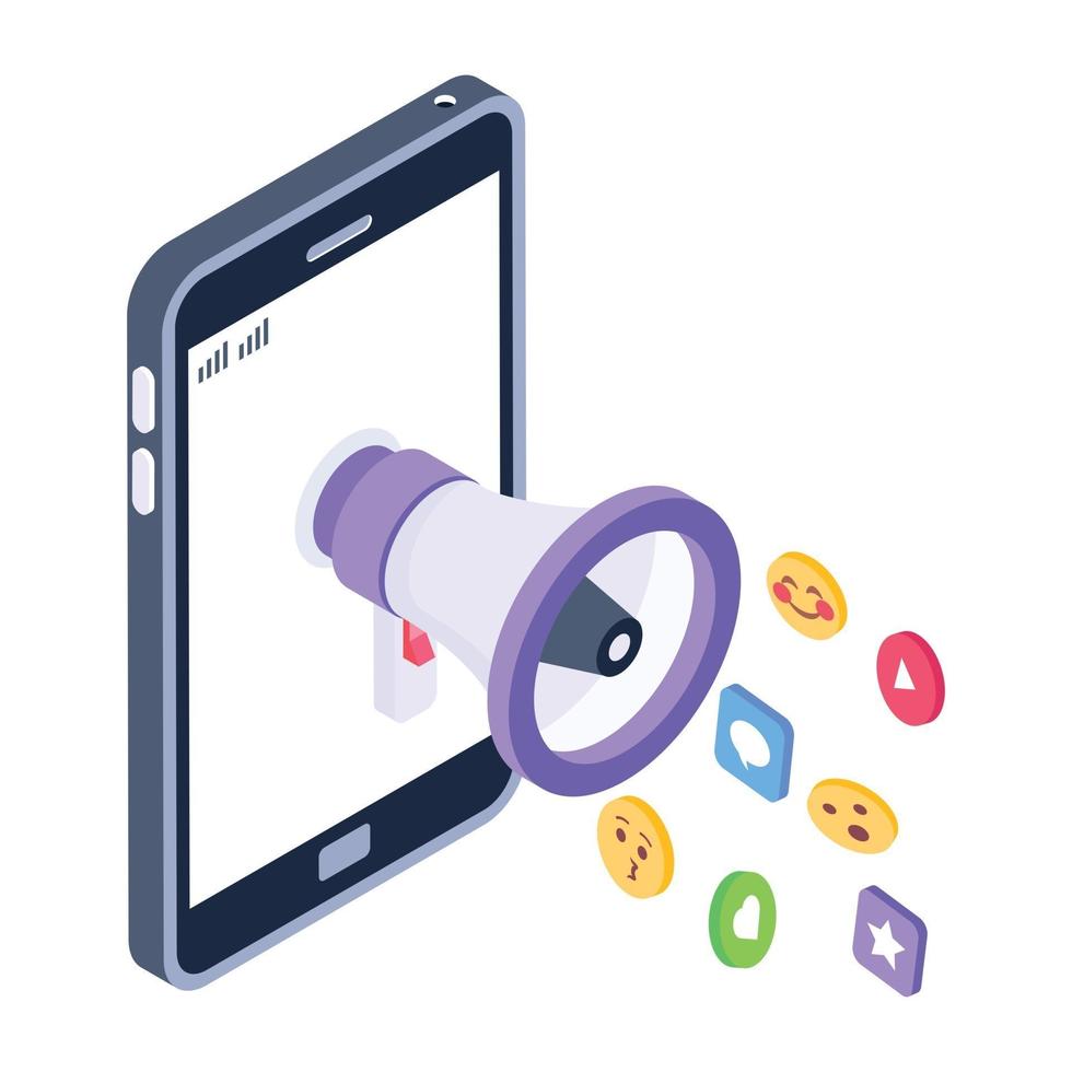 Mobile Media Marketing 2875865 Vector Art at Vecteezy