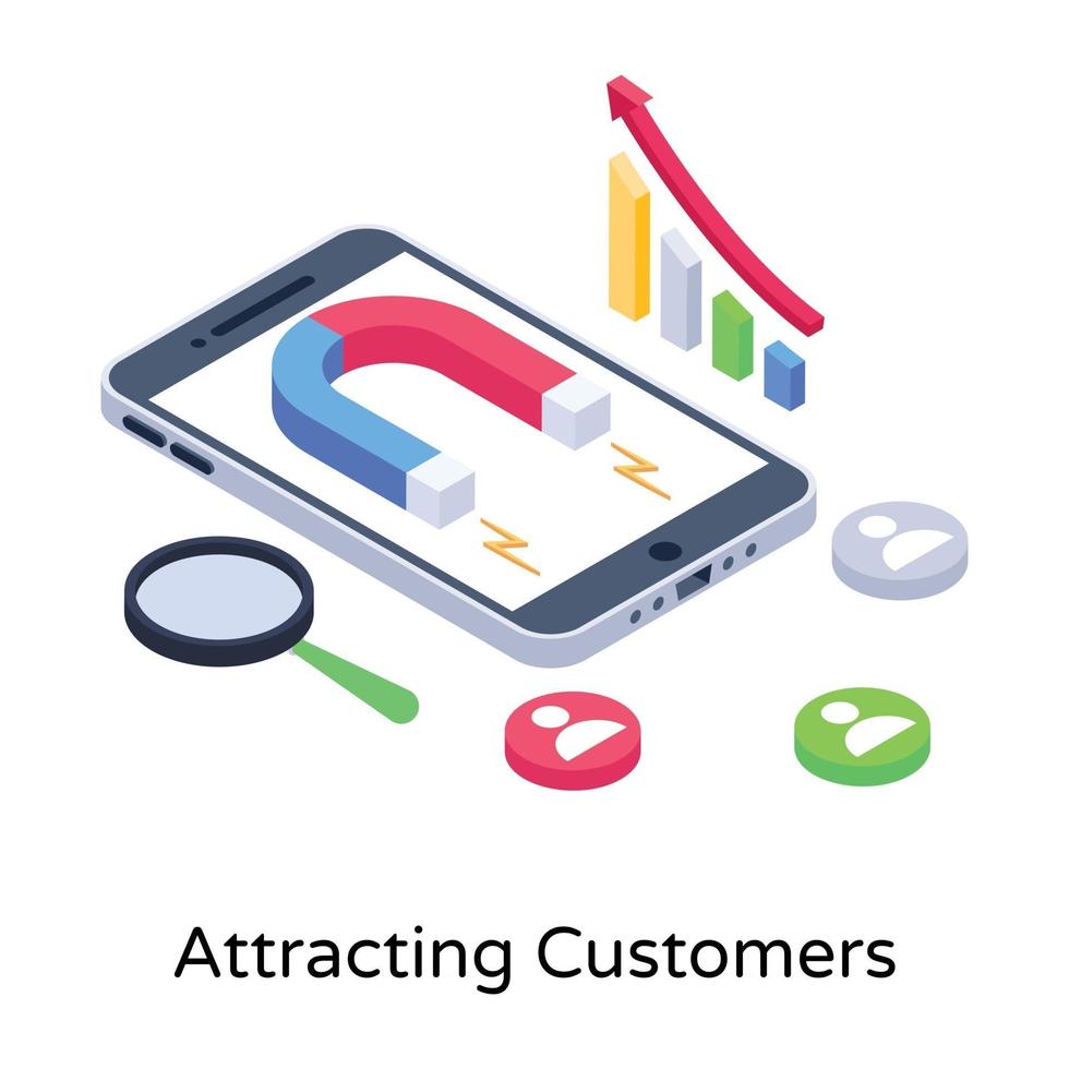 User Attracting Customers vector