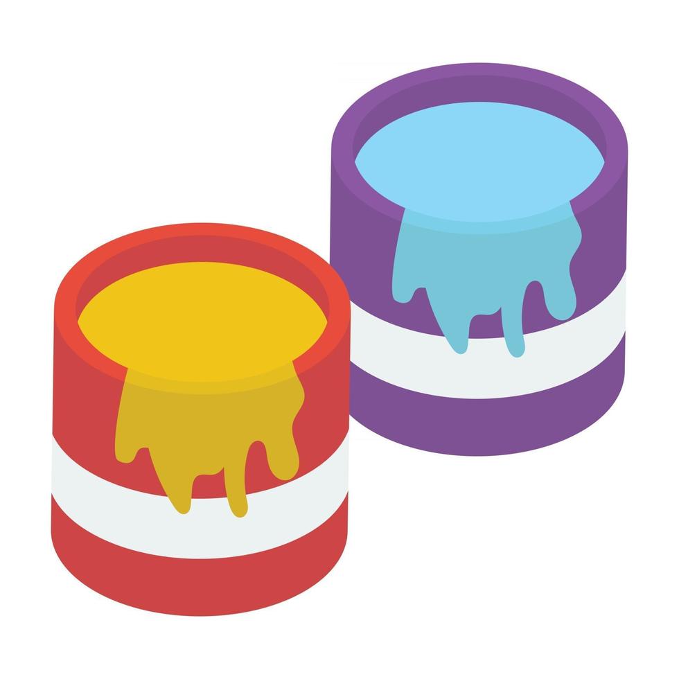 Paint Buckets Concepts 2876255 Vector Art at Vecteezy