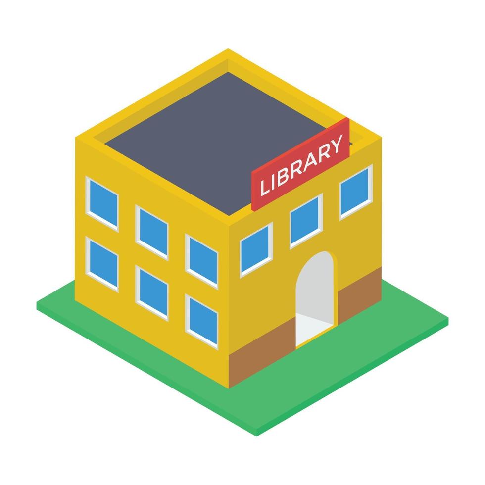 Library Building Concepts vector