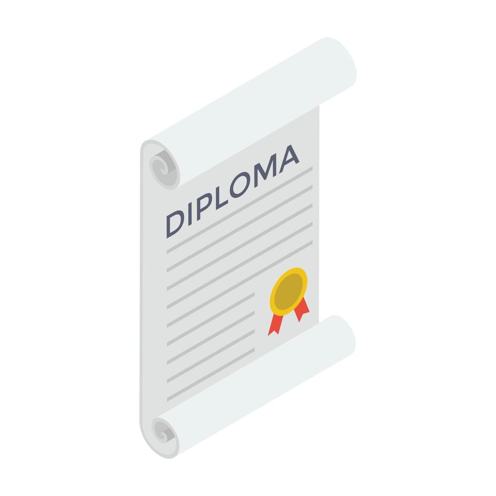 Trending Diploma Concepts vector