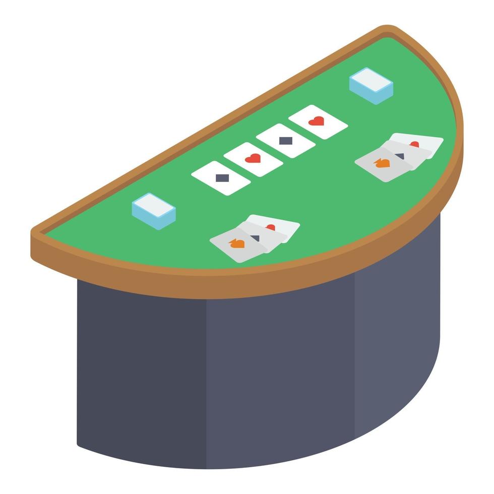 conceptos de mesa de póquer vector