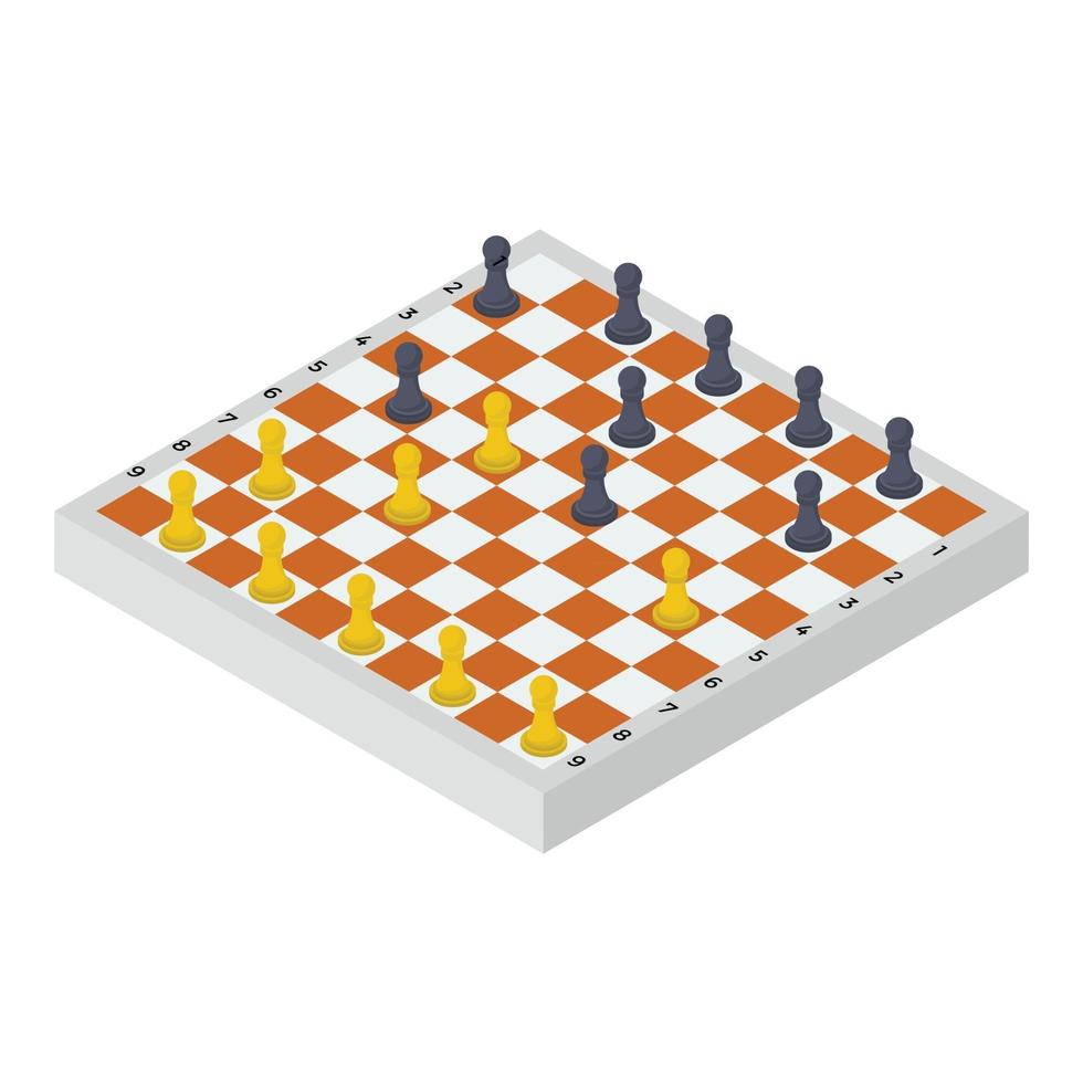 juego de mesa de ajedrez vector