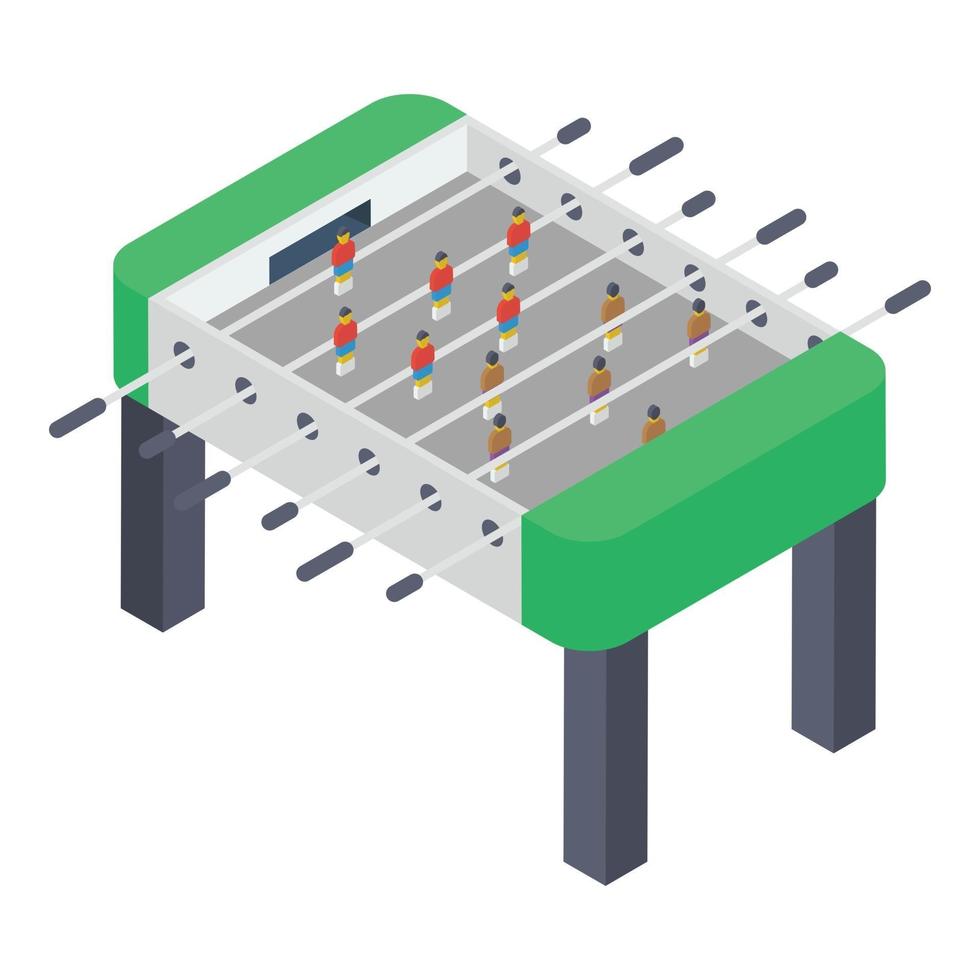 juego de mesa de futbolín vector