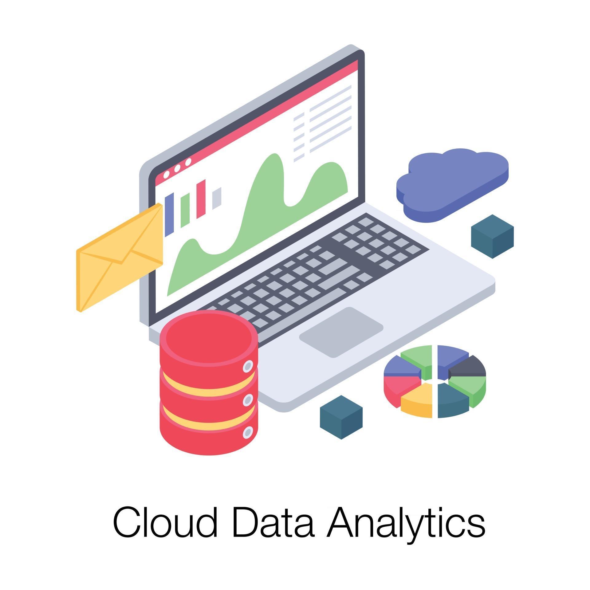 Cloud Data Analytics 2876586 Vector Art at Vecteezy