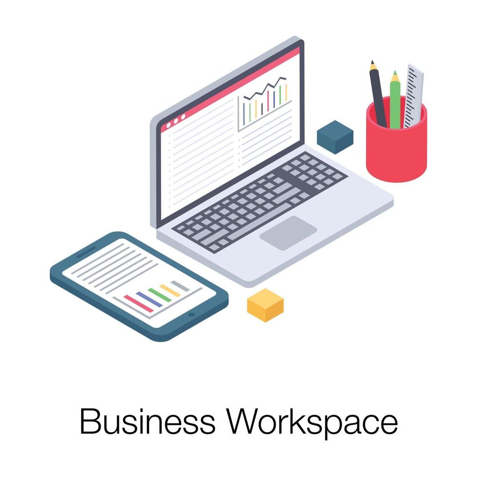 Business Workspace Concepts vector