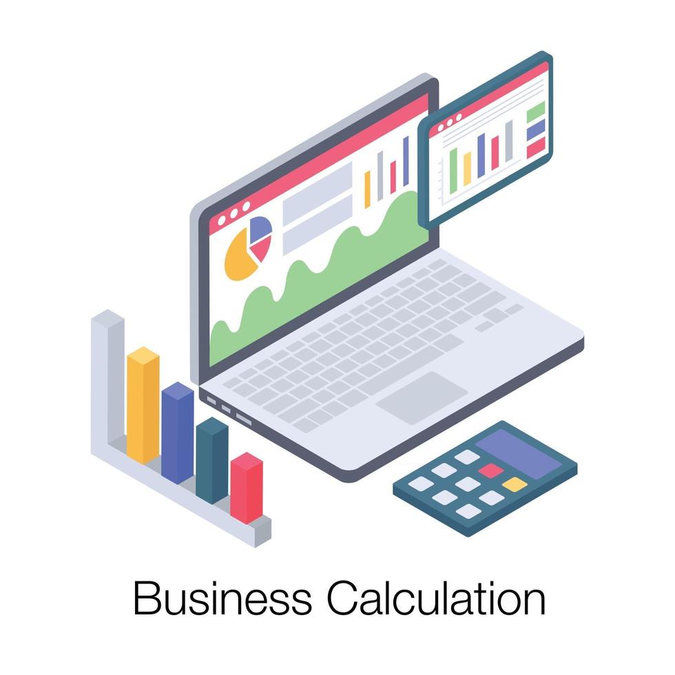 Business Calculation Concepts vector