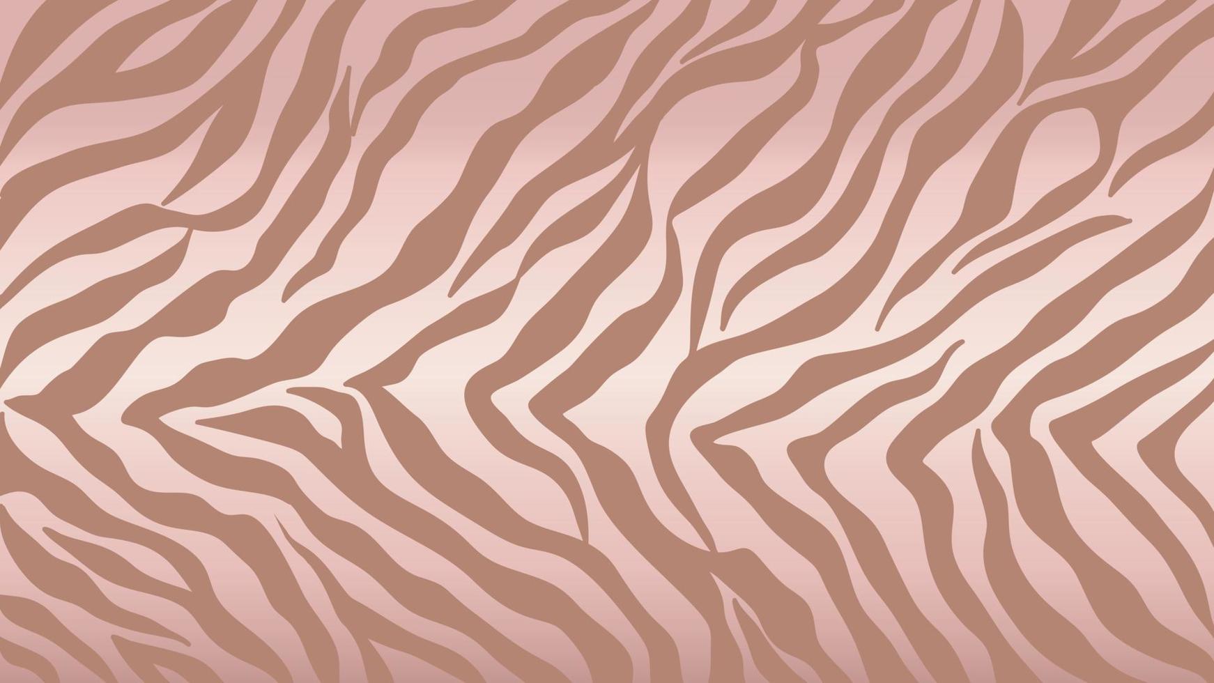 vector de fondo de piel de cebra de oro rosa. textura de oro de lujo con efecto de lámina. Ilustración de vector de arte de pared de patrón de rayas de animales.