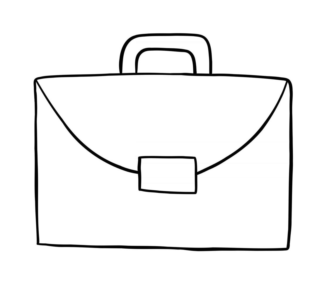 Cartoon Vector Illustration of Briefcase