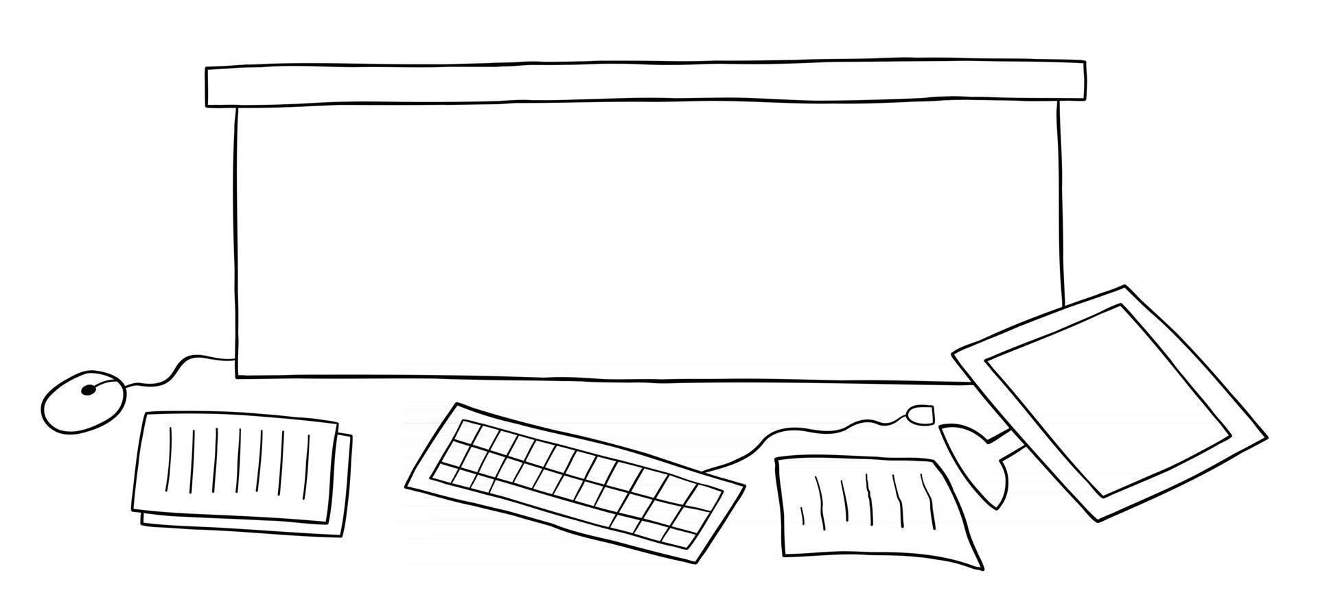 Cartoon Vector Illustration of Messy Office Desk Computer and Papers on the Floor 2877094 Vector Art at Vecteezy Cartoon Vector Illustration of Messy Office Desk Computer and Papers on the Floor 2877094 Vector Art at Vecteezy