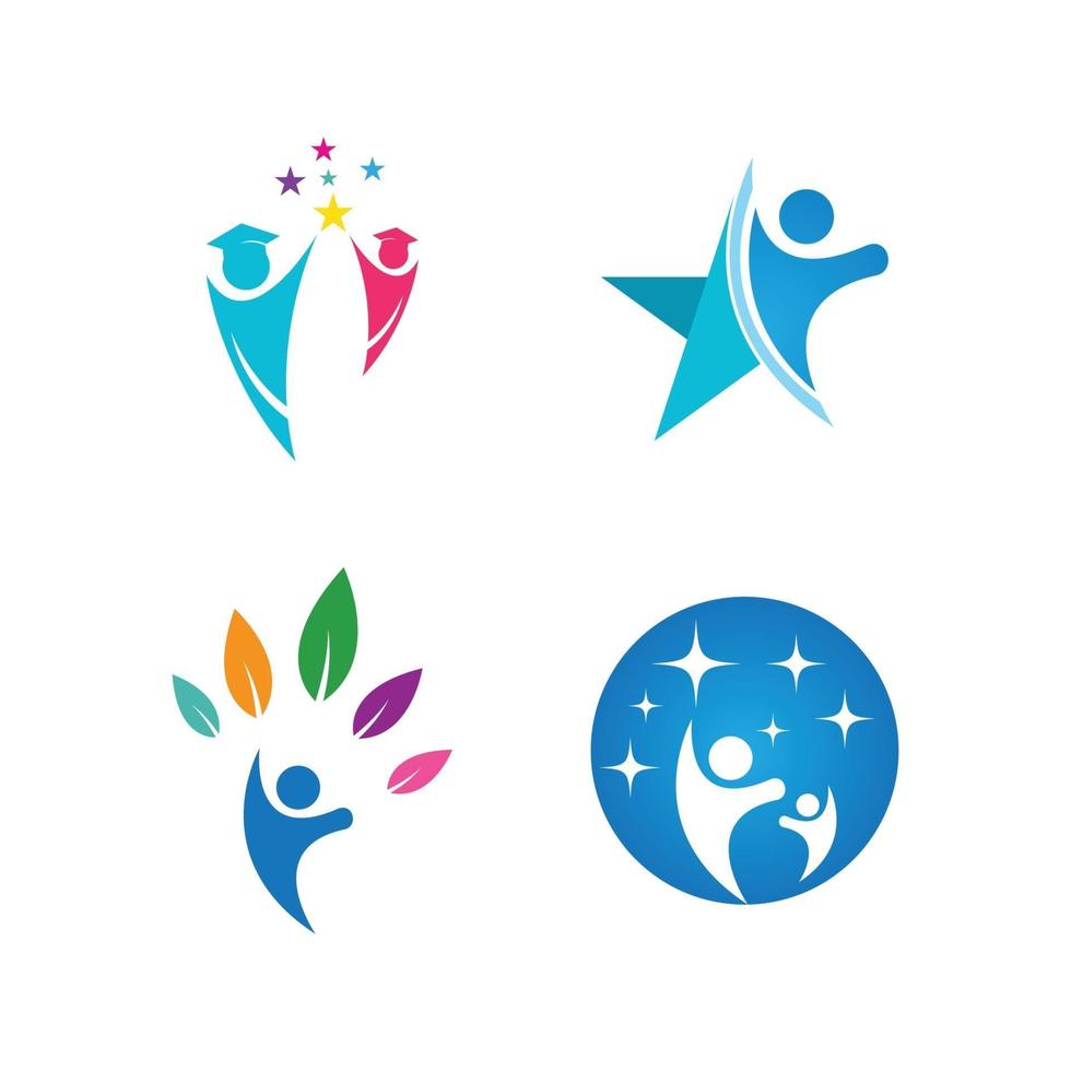 child education star vector