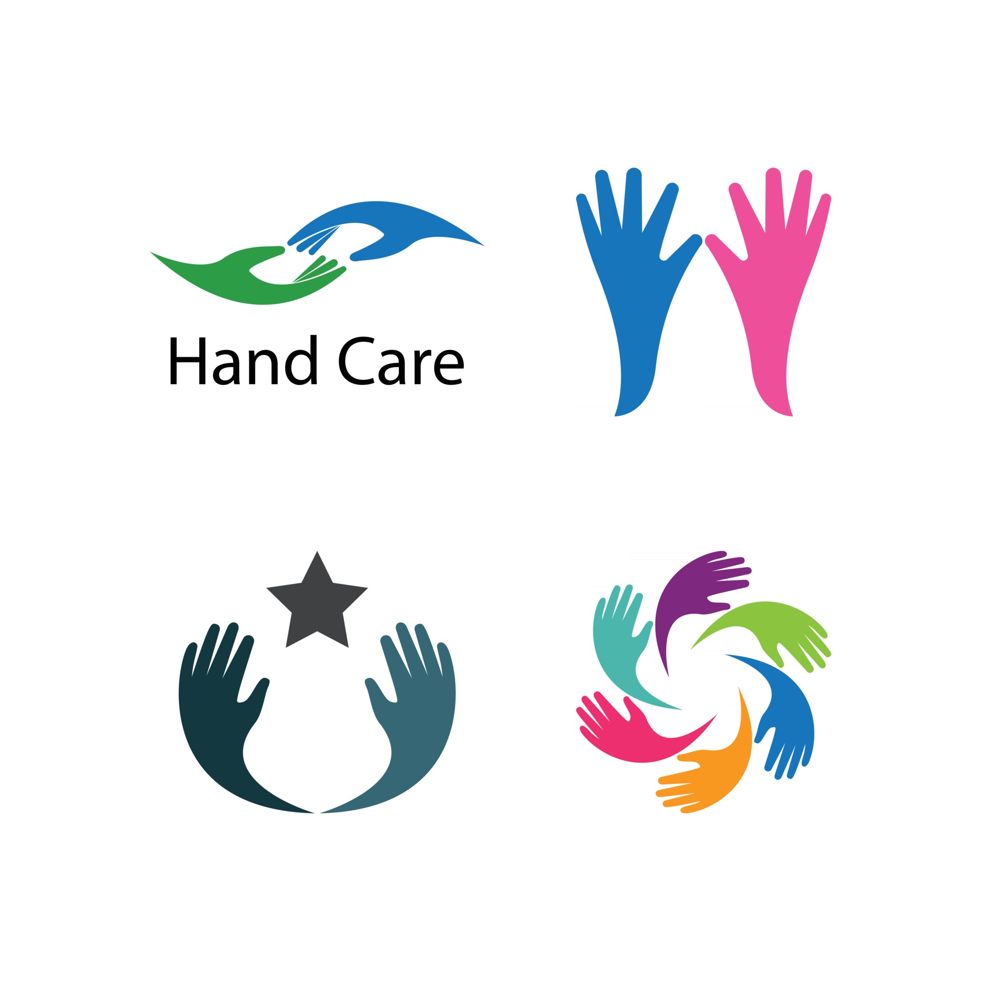 Hand Care Logo 2878603 Vector Art at Vecteezy