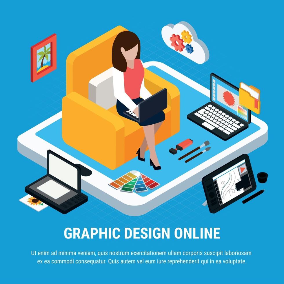 Graphic Design Concept Vector Illustration