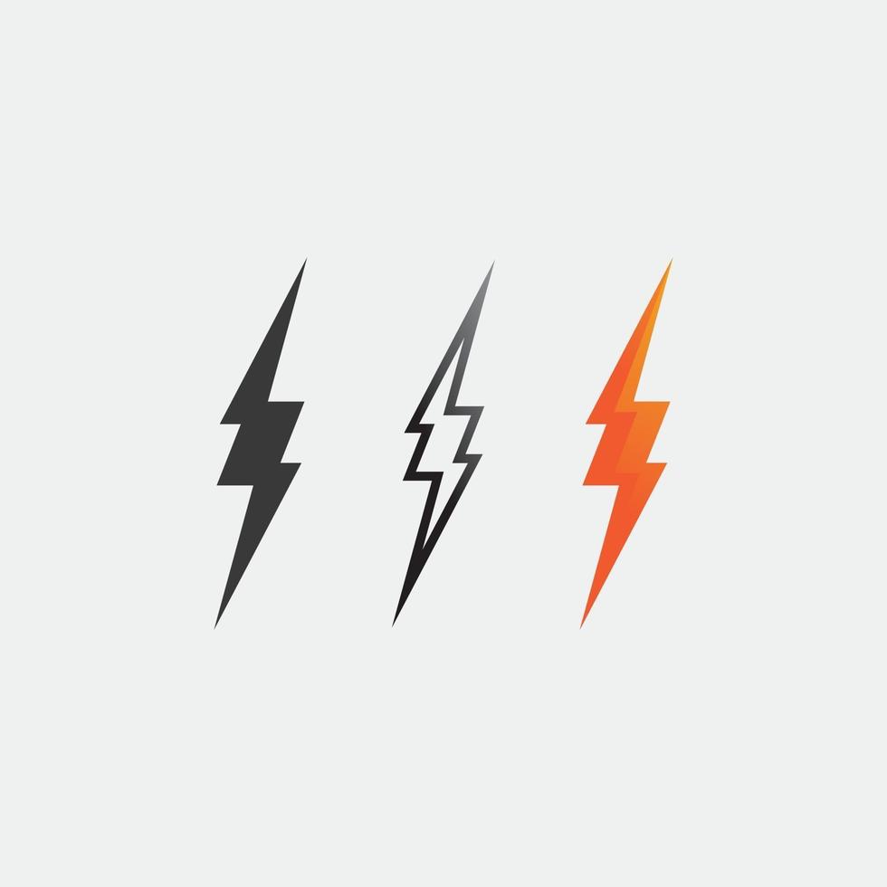 flash electric Vector lightning icon logo and symbols design AND illustration