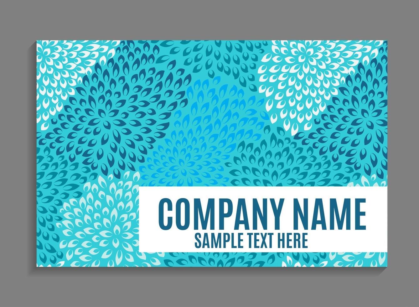 Beautiful Company Business Card Template. Vector Illustration