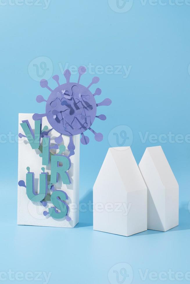 Composition of paper style isolation still life photo