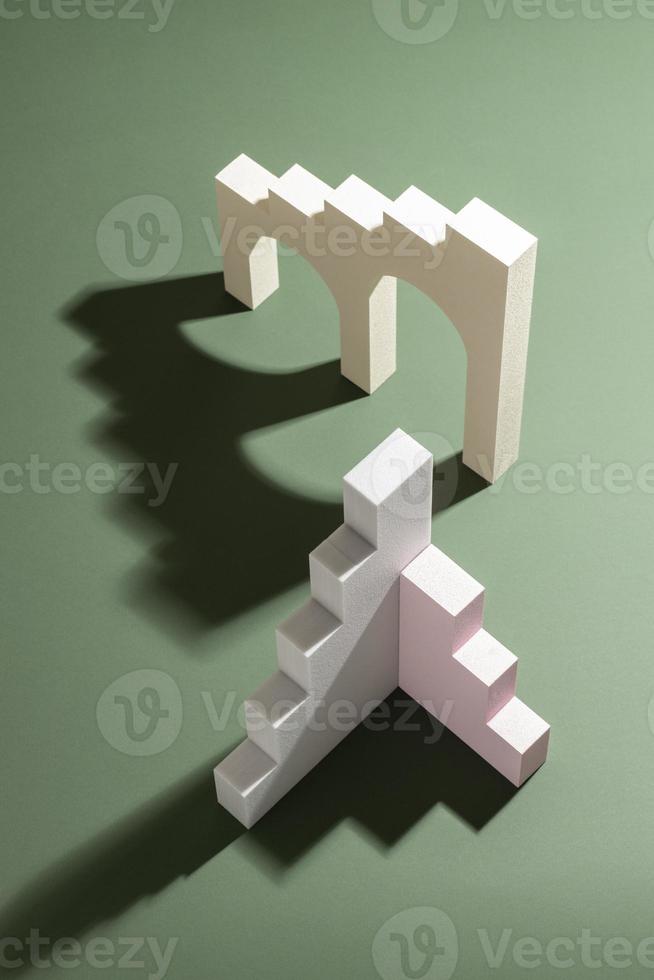 Abstract 3d design elements arrangement photo