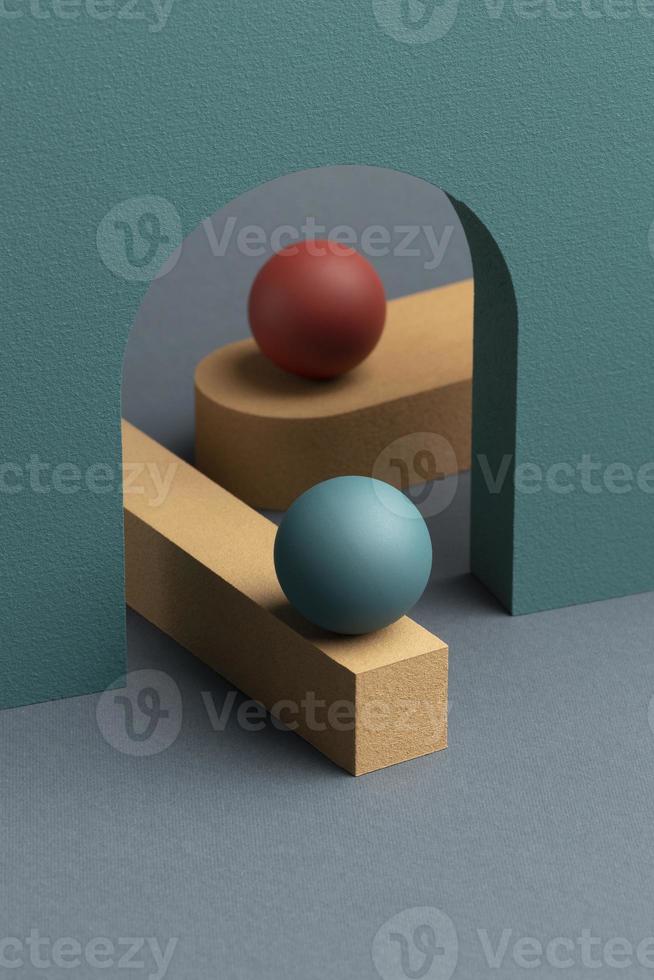 Abstract 3d design elements arrangement photo